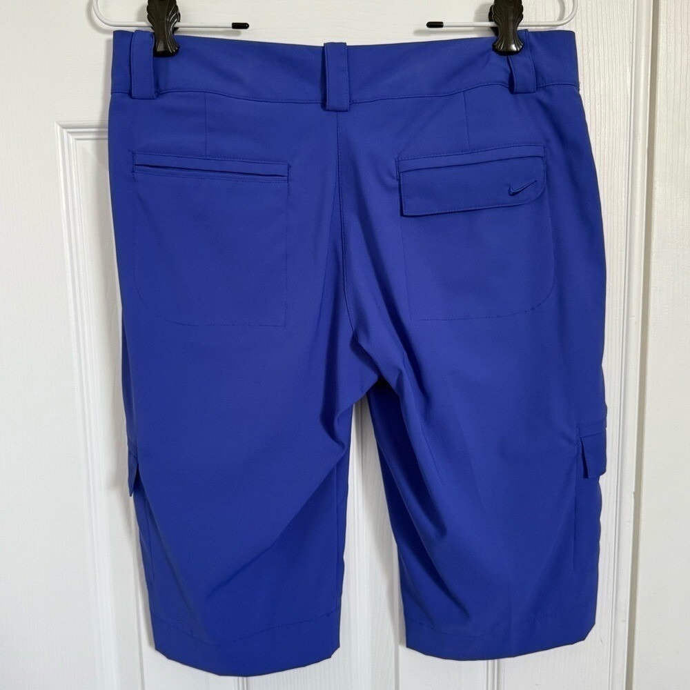 Nike Tour Performance Dri-Fit Periwinkle Sport Golf Bermuda Shorts Women's 4 EUC - Picture 5 of 11